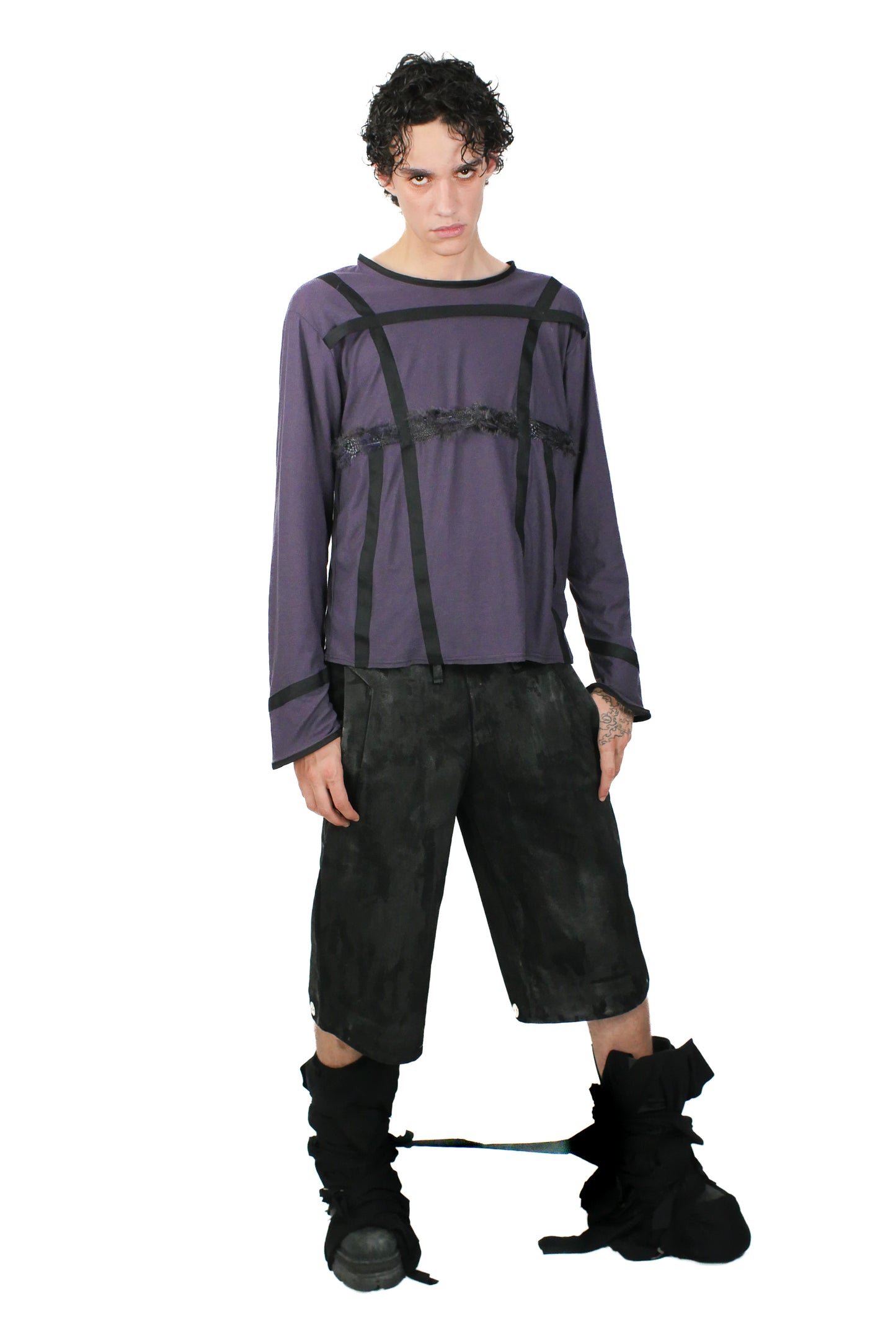 Purple Grid Sleeve