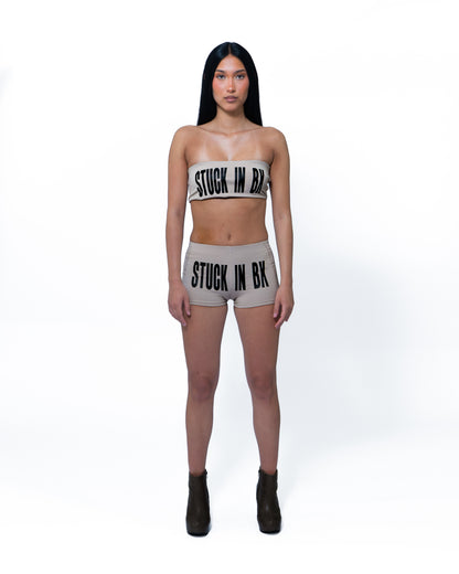 STUCK IN BX Beige Short