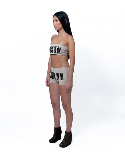 STUCK IN BX Beige Short