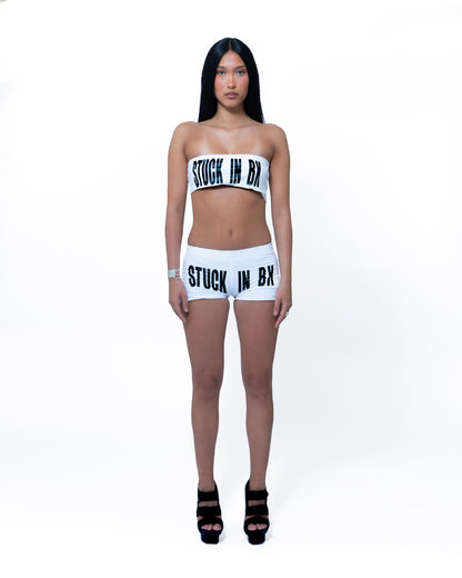 STUCK IN BX White Short