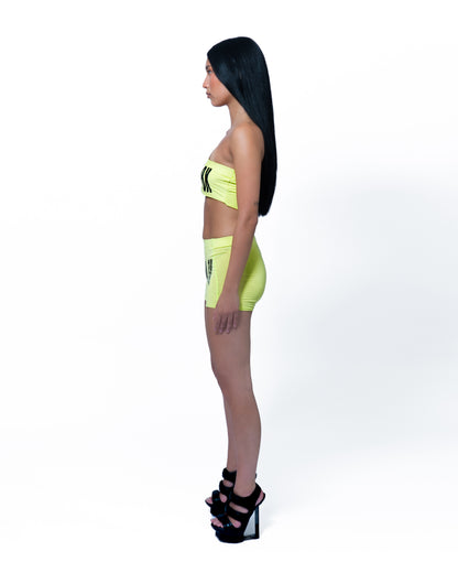 STUCK IN BX Fluo Yellow Short