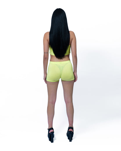 STUCK IN BX Fluo Yellow Short