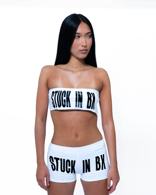 STUCK IN BX White Short
