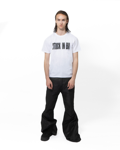 STUCK IN BX white T-shirt